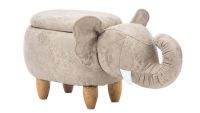 MyAnimalCube Sitzhocker mit Stauraumfach Elefant Enrico grau